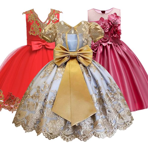 elegant girl princess dinner party beauty embroidery golden dress girl dance performance party princess's first ball dress, Red;yellow
elegant girl princess dinner party beauty embroidery golden dress girl dance performance party princess's first ball dress, Red;yellow