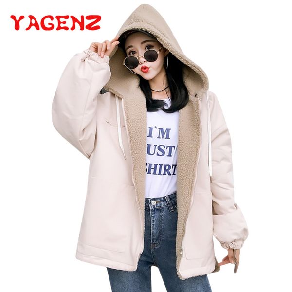 yagenz winter womens lamb hair student cotton jacket bf thick cotton hooded coat plus size jacket overcoat coat women 169, Black
yagenz winter womens lamb hair student cotton jacket bf thick cotton hooded coat plus size jacket overcoat coat women 169, Black