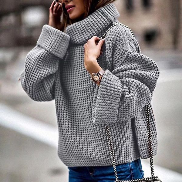 sweaters autumn turtleneck loose knitted sweater loose casual pullover sweater long sleeve womens jumper knitwear winter sj3658v, White;black
sweaters autumn turtleneck loose knitted sweater loose casual pullover sweater long sleeve womens jumper knitwear winter sj3658v, White;black