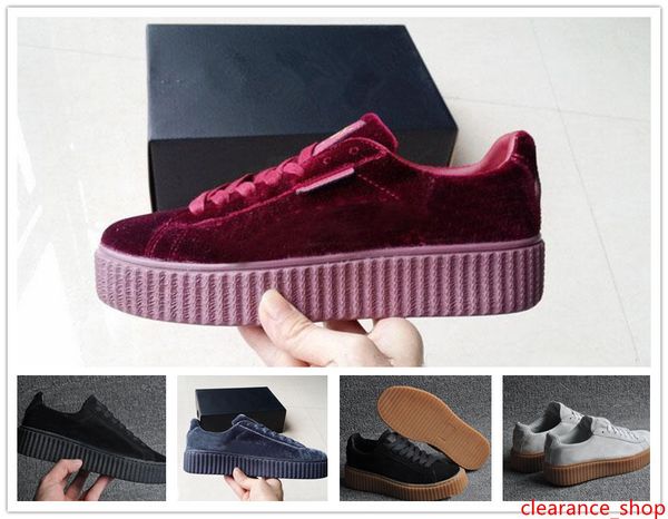женская rihanna riri fenty платформа creeper velvet пакет burgundy черный серый цвет марка дамы классические повседневная обувь 36-39
женская rihanna riri fenty платформа creeper velvet пакет burgundy черный серый цвет марка дамы классические повседневная обувь 36-39