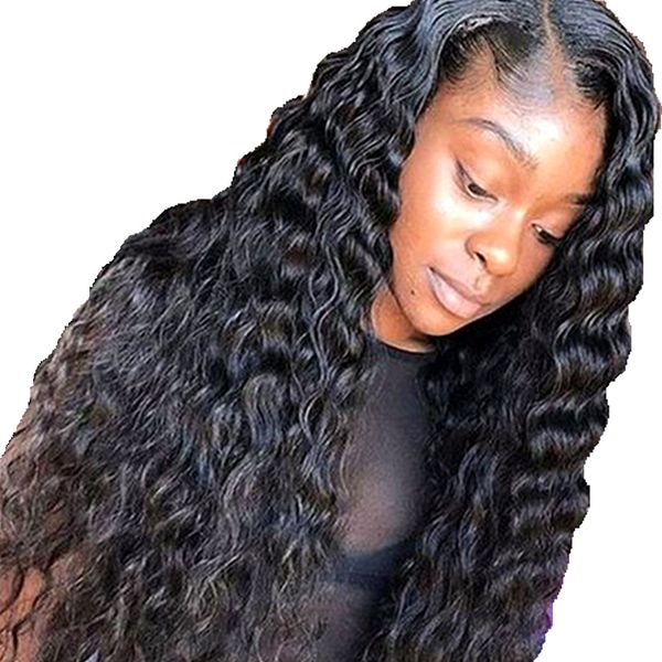 150 density deep part peruvian water wave lace wig with baby hair remy women natural deep wave full lace front human hair wigs, Black
150 density deep part peruvian water wave lace wig with baby hair remy women natural deep wave full lace front human hair wigs, Black