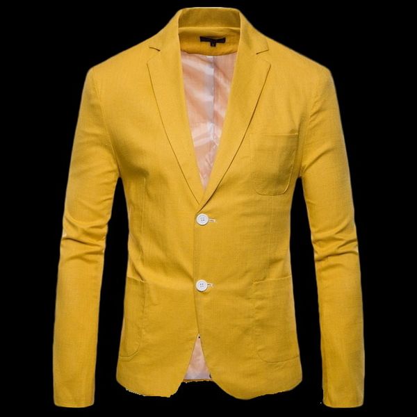 2019 new suits candy colors blazers men quality casual suit fashion cotton linen summer men comfort blazer slim fit jacket, White;black
2019 new suits candy colors blazers men quality casual suit fashion cotton linen summer men comfort blazer slim fit jacket, White;black