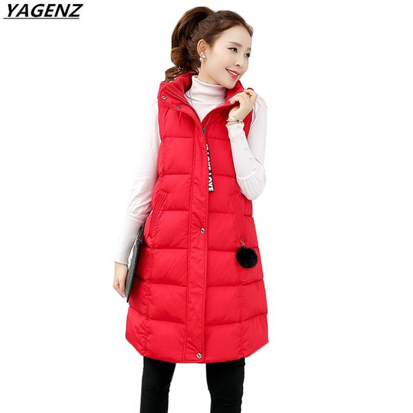 2017 winter hooded medium long down cotton vest outerwear women casual thick warm large size female cotton jacket yagenz, Black;white
2017 winter hooded medium long down cotton vest outerwear women casual thick warm large size female cotton jacket yagenz, Black;white