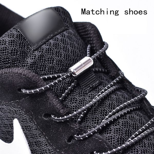 1 set shoeless shoelaces with elastic metal lace buckle round flat shoelaces kids shoes shoelace laced shoes buckle anchor, Black
1 set shoeless shoelaces with elastic metal lace buckle round flat shoelaces kids shoes shoelace laced shoes buckle anchor, Black