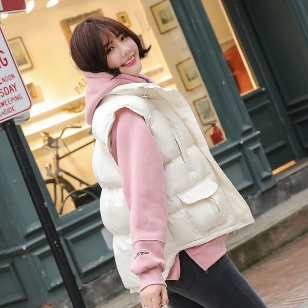 wholesale 2019 new autumn winter selling women's fashion casual female nice warm vest outerwear bp147, Black;white
wholesale 2019 new autumn winter selling women's fashion casual female nice warm vest outerwear bp147, Black;white