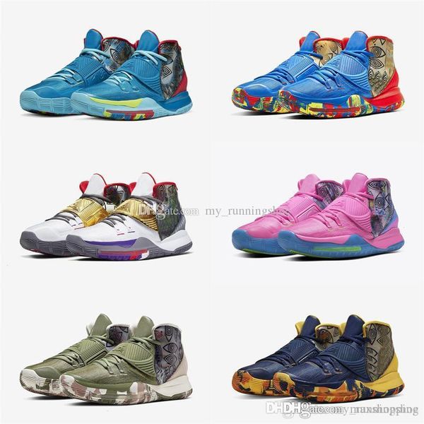 new designer sneaker kyrie 6 pre-heat nyc la shanghai beijing guangzhou miami houston heal the world 6s basketbal sports shoes size7-12, White;red
new designer sneaker kyrie 6 pre-heat nyc la shanghai beijing guangzhou miami houston heal the world 6s basketbal sports shoes size7-12, White;red