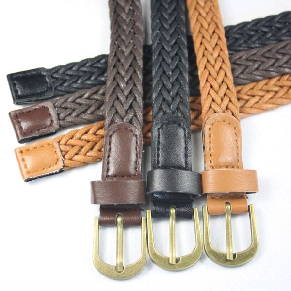 classic wax rope woven belt pu bronze alloy pin buckle handmade woven women's pin clothing clothing belt, Black;brown
classic wax rope woven belt pu bronze alloy pin buckle handmade woven women's pin clothing clothing belt, Black;brown