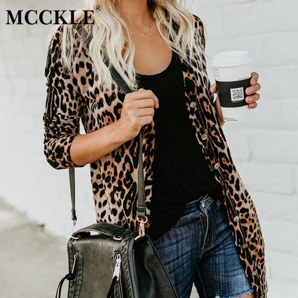 women's leopard printed cardigan v-neck long sleeve knitted outwear cardigans 2019 spring ladies loose trench coats, White
women's leopard printed cardigan v-neck long sleeve knitted outwear cardigans 2019 spring ladies loose trench coats, White