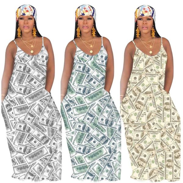 lemon gina summer casual dollar print loose long maxi dress women spaghetti strap pockets night club party dresses ts1031, Black;gray
lemon gina summer casual dollar print loose long maxi dress women spaghetti strap pockets night club party dresses ts1031, Black;gray