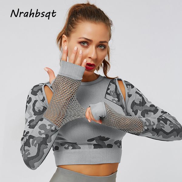 nrahbsqt new camouflage yoga seamless skinny yoga long sleeve crop gym fitness clothes women mesh workout ys164, White;red
nrahbsqt new camouflage yoga seamless skinny yoga long sleeve crop gym fitness clothes women mesh workout ys164, White;red