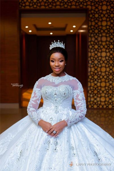muslim ball gown crystal wedding dresses 2020 long sleeve high neck appliqued lace bridal gowns a line sweep train vestido de novia, White
muslim ball gown crystal wedding dresses 2020 long sleeve high neck appliqued lace bridal gowns a line sweep train vestido de novia, White