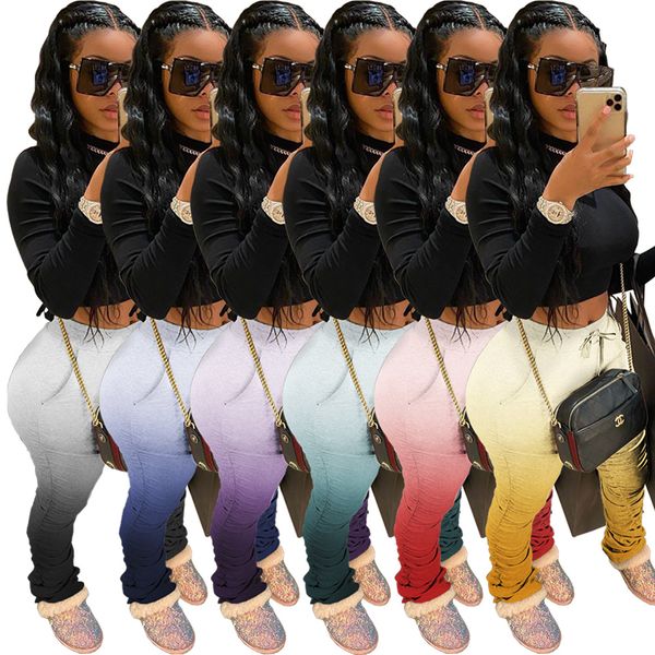 spot 2020 european and american women's spring and summer gradient color temperament buttocks slim slim little feet pants, Black;white
spot 2020 european and american women's spring and summer gradient color temperament buttocks slim slim little feet pants, Black;white