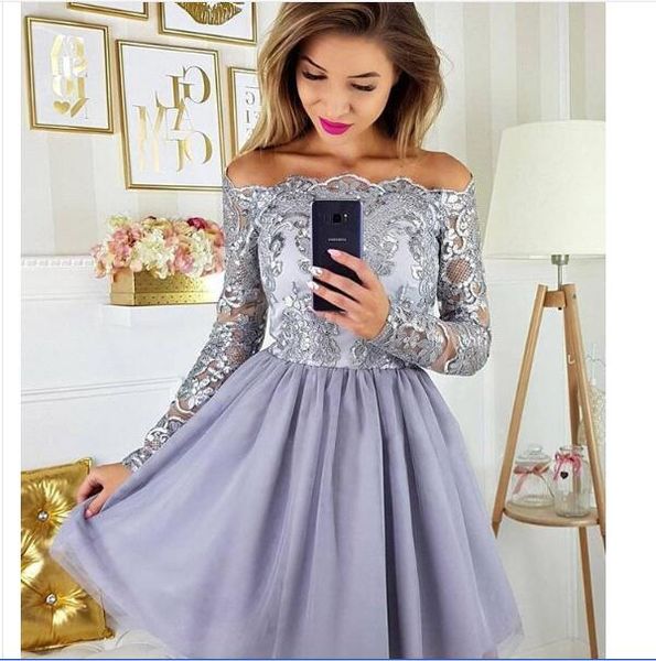 gorgeous long sleeves lilac lavender short homecoming dresses appliques chiffon skirt knee length prom cocktail gowns for teens ba9972, Red
gorgeous long sleeves lilac lavender short homecoming dresses appliques chiffon skirt knee length prom cocktail gowns for teens ba9972, Red