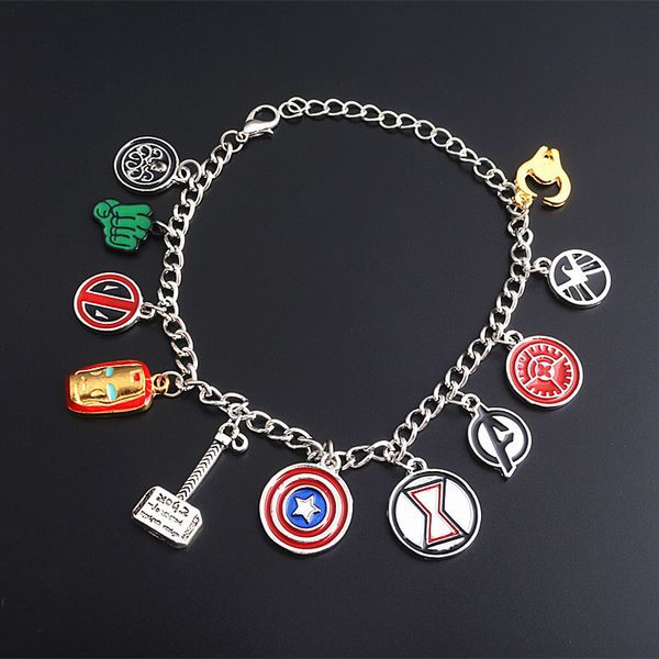 marvel the avengers iron man thor captain america bracelets superhero charm bangle for men women movie jewerly gift wholesale dhl, Golden;silver
marvel the avengers iron man thor captain america bracelets superhero charm bangle for men women movie jewerly gift wholesale dhl, Golden;silver