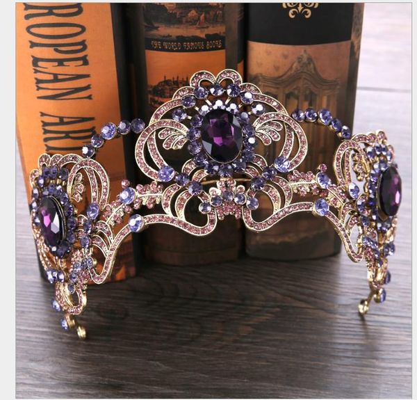 amethyst crown hairband european and american crown headdress bride wedding dress accessories crown hairdress, Slivery;golden
amethyst crown hairband european and american crown headdress bride wedding dress accessories crown hairdress, Slivery;golden