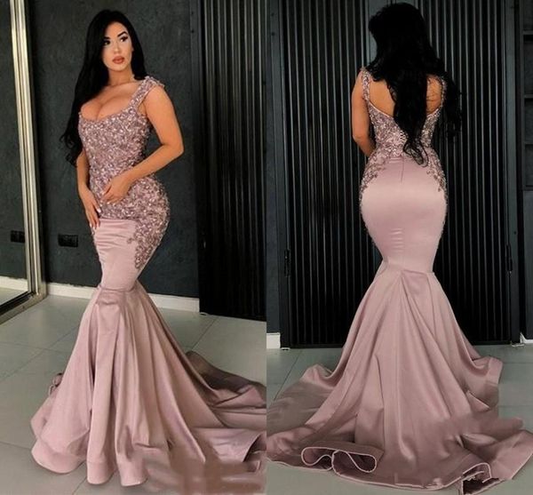 dusty rose lace appliques bead mermaid prom party dresses 2019 backless evening dresses vintage formal party pageant gowns, Black;red
dusty rose lace appliques bead mermaid prom party dresses 2019 backless evening dresses vintage formal party pageant gowns, Black;red