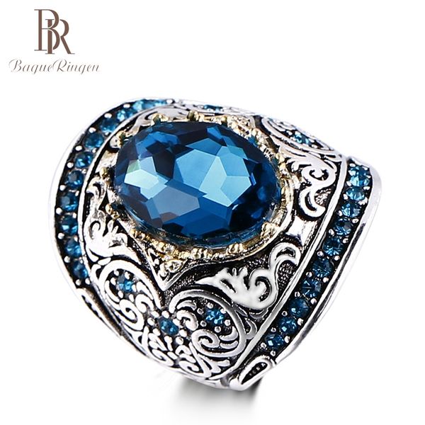 bague ringen new silver 925 jewelry rings for women men vintage punk 10x14mm peacock blue gemstone ring anniversary party gifts, Slivery;golden
bague ringen new silver 925 jewelry rings for women men vintage punk 10x14mm peacock blue gemstone ring anniversary party gifts, Slivery;golden