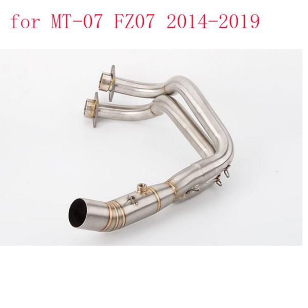 motorcycles exhaust muffler middle pipe mid section front pipe slip on for mt-07 fz07 2014 2015 2016 2017 2018 2019 years
motorcycles exhaust muffler middle pipe mid section front pipe slip on for mt-07 fz07 2014 2015 2016 2017 2018 2019 years