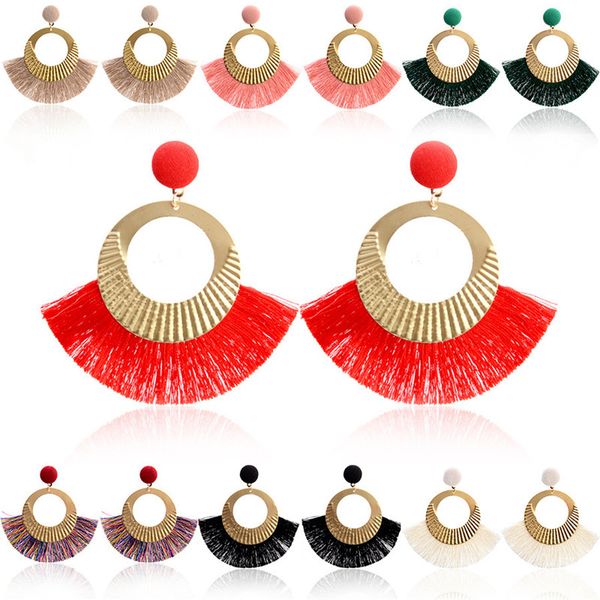 bohemian big tassel drop earrings for women female handmade fringe earring brincos statement jewelry 8 colors xl, Silver
bohemian big tassel drop earrings for women female handmade fringe earring brincos statement jewelry 8 colors xl, Silver
