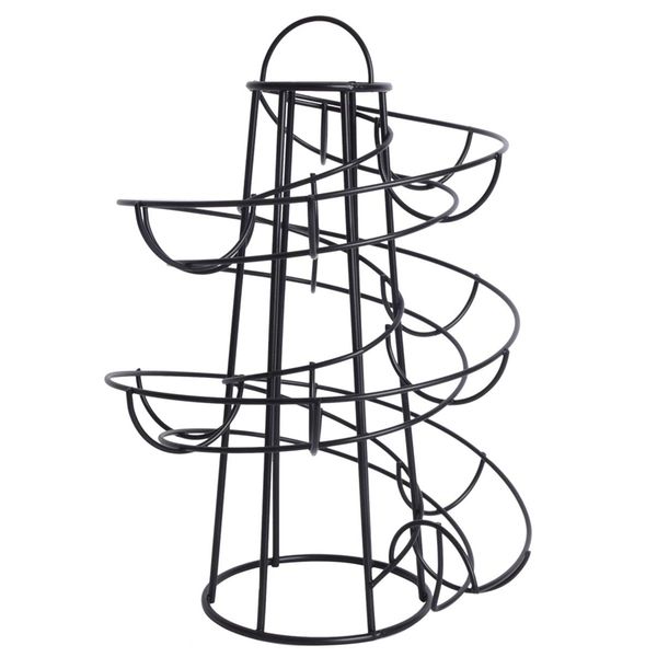 bathroom shelves modern spiraling design metal standing egg skelter/dispenser rack (black)
bathroom shelves modern spiraling design metal standing egg skelter/dispenser rack (black)