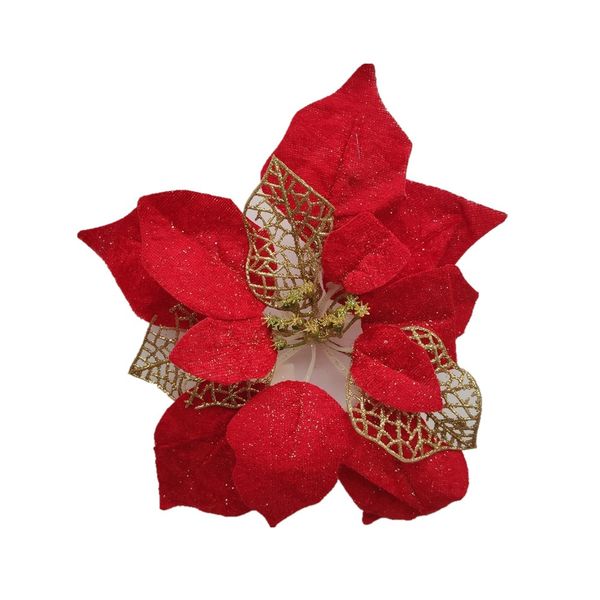 100pcs 13/15/17/20/22cm christmas flowers artificial poinsettia flower head gold powder xmas tree decorations wedding party decor ornaments
100pcs 13/15/17/20/22cm christmas flowers artificial poinsettia flower head gold powder xmas tree decorations wedding party decor ornaments