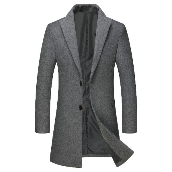 men's wool & blends autumn winter jacket for men slim fit pea coat fashion casual trench warm long woolen business overcoat-g, Black
men's wool & blends autumn winter jacket for men slim fit pea coat fashion casual trench warm long woolen business overcoat-g, Black