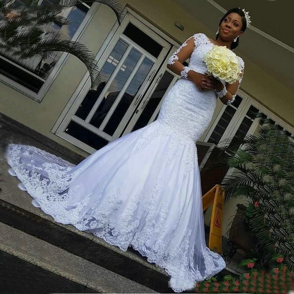 white lace mermaid wedding dresses long sleeve 2019 slim fit wedding gowns applique illusion sweep train bridal dress
white lace mermaid wedding dresses long sleeve 2019 slim fit wedding gowns applique illusion sweep train bridal dress