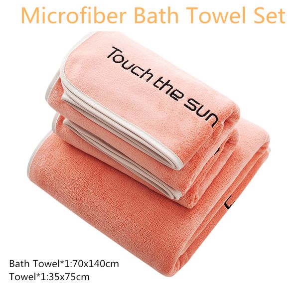 solid color letter embroidery microfiber bath towel for adults hand towel bath set 70*140 cm soft water absorption
solid color letter embroidery microfiber bath towel for adults hand towel bath set 70*140 cm soft water absorption