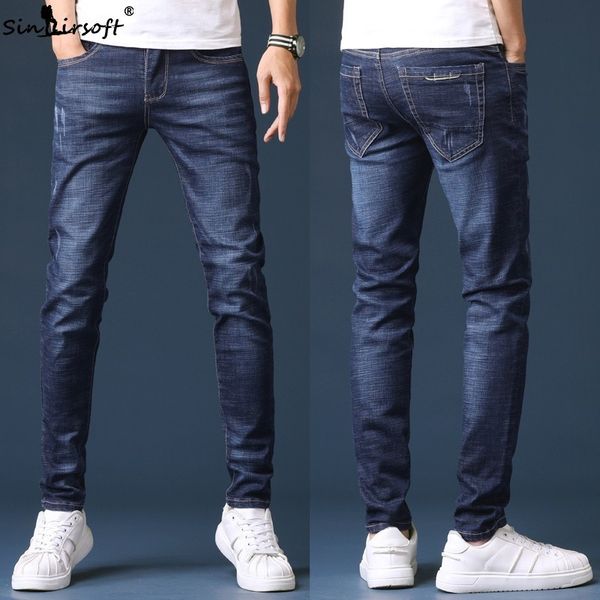 2019 spring new men's jeans blue classic fashion designer denim skinny jeans men's casual high quality slim trousers
2019 spring new men's jeans blue classic fashion designer denim skinny jeans men's casual high quality slim trousers