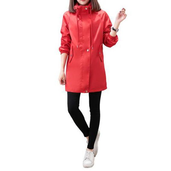 new spring autumn female overcoat casual long sleeve hooded medium long trench coat women plus size windbreaker casacos, Tan;black
new spring autumn female overcoat casual long sleeve hooded medium long trench coat women plus size windbreaker casacos, Tan;black