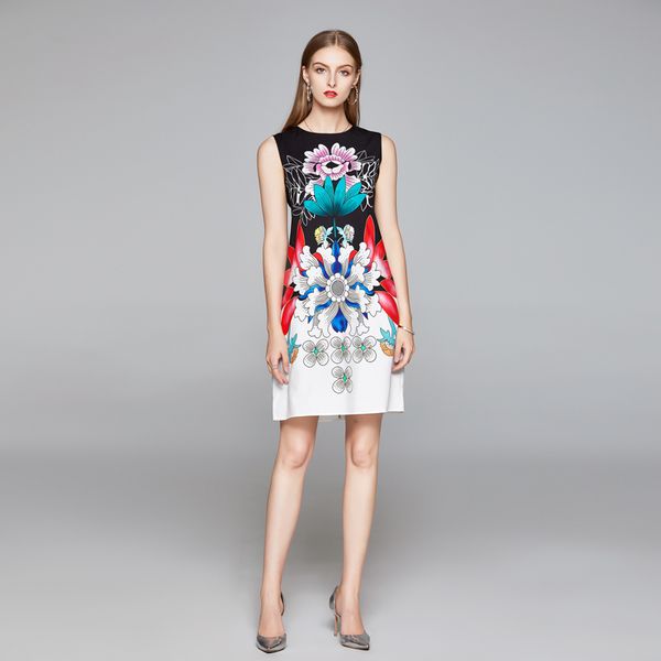 casual dresses lukaxsikax 2021 summer women sleeveless vest dress retro flowers pattern print slim mini elegant, Black;gray
casual dresses lukaxsikax 2021 summer women sleeveless vest dress retro flowers pattern print slim mini elegant, Black;gray