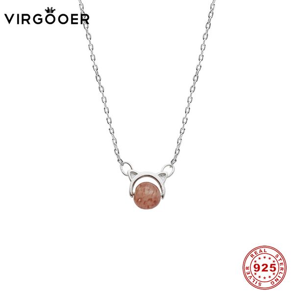 virgooer 925 sterling silver 1 pcs silver pink quartz round beads cat shape pendant jewelry for necklace collares de moda 2018
virgooer 925 sterling silver 1 pcs silver pink quartz round beads cat shape pendant jewelry for necklace collares de moda 2018