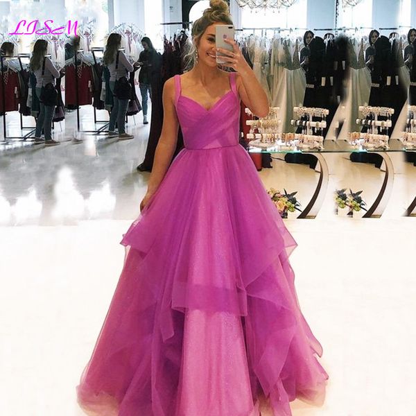 party dresses fushia pink prom dress elegant v-neck straps pleat bodice formal ruch tulle long evening 2021, White;black
party dresses fushia pink prom dress elegant v-neck straps pleat bodice formal ruch tulle long evening 2021, White;black