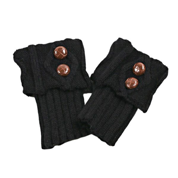 1pair fashion leg warmer protective winter boot crochet knitting ankle covers knee footless cuffs with button short, Black;white
1pair fashion leg warmer protective winter boot crochet knitting ankle covers knee footless cuffs with button short, Black;white