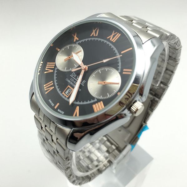 stainless steel mens sport quartz watch montre luxe military atmos clock leather strap 44mm decorative small dial wristwatch montre homme, Slivery;brown
stainless steel mens sport quartz watch montre luxe military atmos clock leather strap 44mm decorative small dial wristwatch montre homme, Slivery;brown