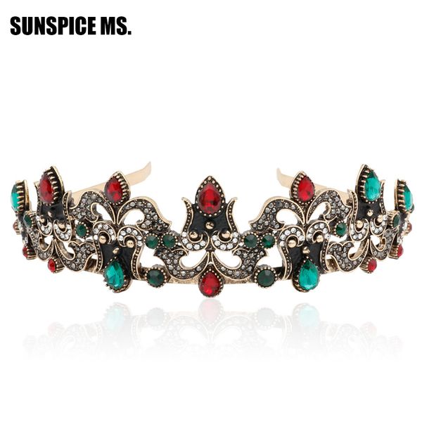 vintage turkish women flower resin tiaras antique gold color round crown open headhand hair jewelry indian ethnic wedding bijoux, Golden;white
vintage turkish women flower resin tiaras antique gold color round crown open headhand hair jewelry indian ethnic wedding bijoux, Golden;white