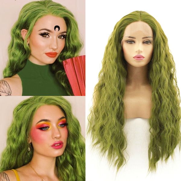 long straight hair olive green synthetic lace front wig heat resistant fiber seaweed green lace wig for women synthetic hair cosplay
long straight hair olive green synthetic lace front wig heat resistant fiber seaweed green lace wig for women synthetic hair cosplay