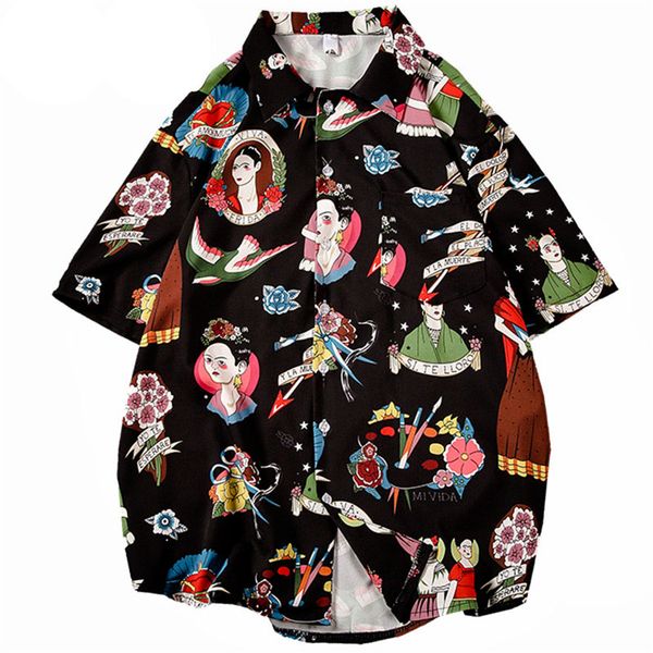 hawaii beach short sleeve shirt men casual printed harujuku mens shirt summer japanese streetshirt short sleeve men, White;black
hawaii beach short sleeve shirt men casual printed harujuku mens shirt summer japanese streetshirt short sleeve men, White;black