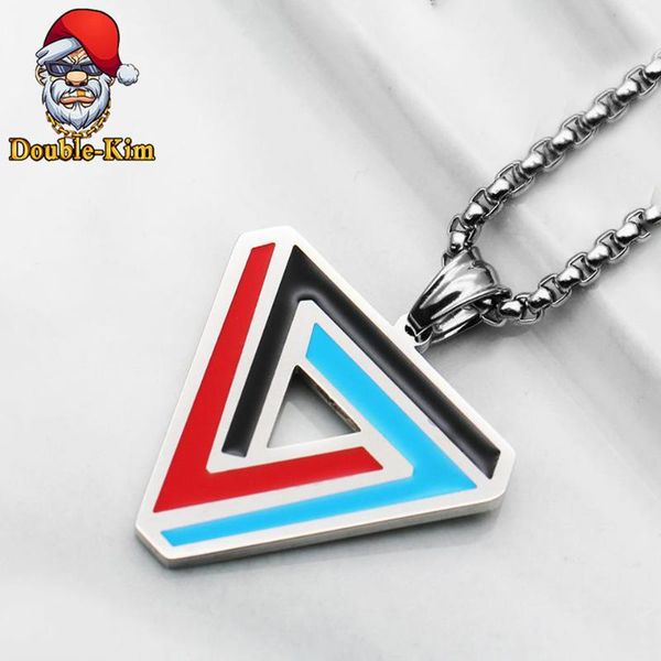 tricolor triangle pendant necklace men hip-hop rap street culture titanium stainless steel classic necklace men jewelry gift, Silver
tricolor triangle pendant necklace men hip-hop rap street culture titanium stainless steel classic necklace men jewelry gift, Silver