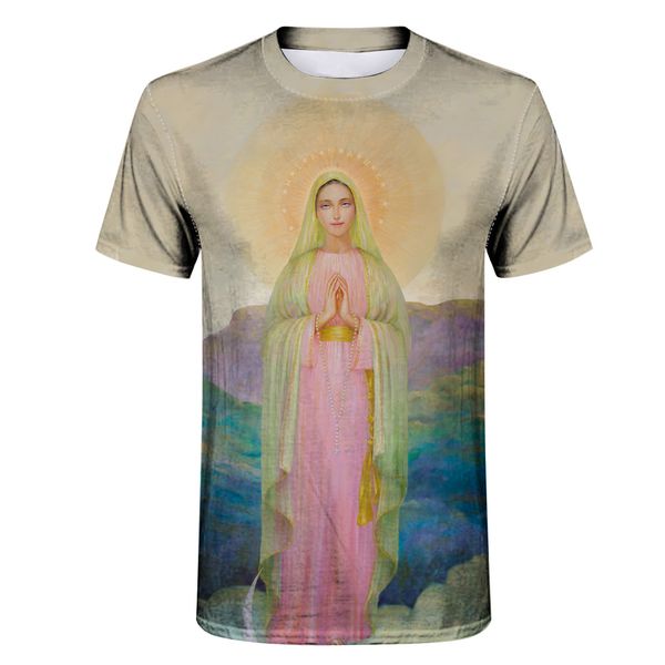 2019 new 3d summer personality virgin mary t-shirt men's o-neck short-sleeved t-shirt male hip-hop funny harajuku, White;black
2019 new 3d summer personality virgin mary t-shirt men's o-neck short-sleeved t-shirt male hip-hop funny harajuku, White;black