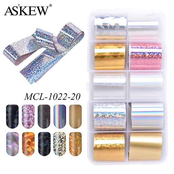 10 rolls/box holographic nail foil set colorful transfer sticker manicure nail art decals laser shinning starry sky paper, Black
10 rolls/box holographic nail foil set colorful transfer sticker manicure nail art decals laser shinning starry sky paper, Black