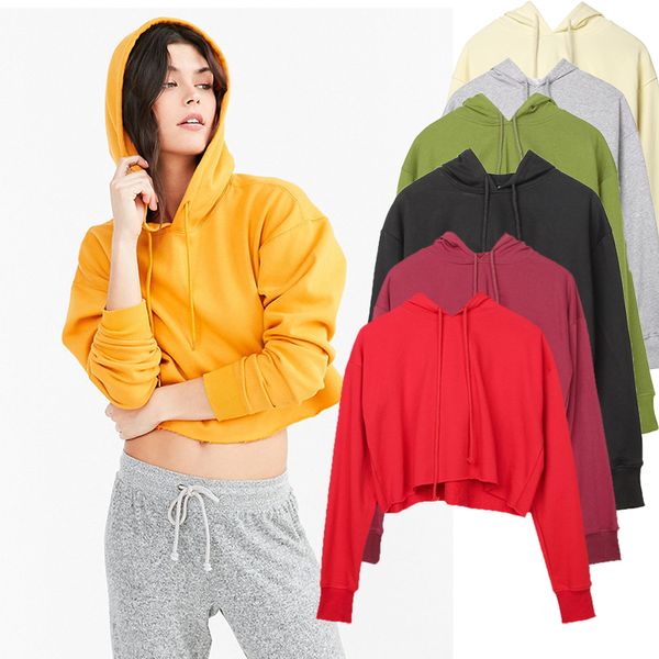 fall women sweatshirt 2020 hoodies solid crop sweatshirt long sleeve jumper hooded pullover coat loose top, Black
fall women sweatshirt 2020 hoodies solid crop sweatshirt long sleeve jumper hooded pullover coat loose top, Black