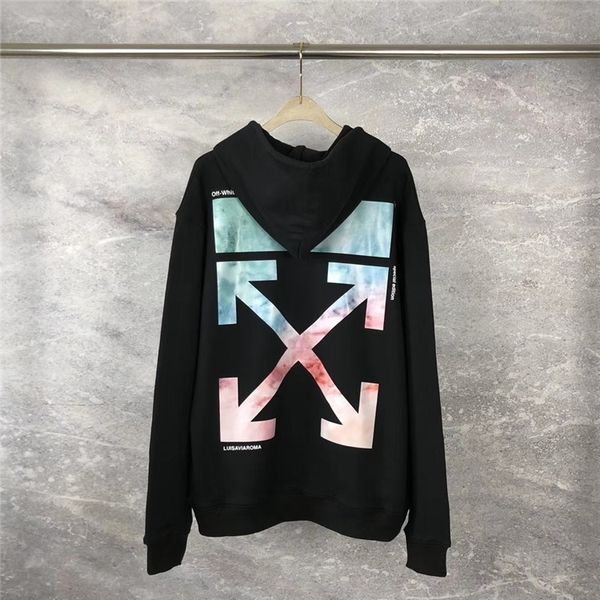 74s off w autumn and winter coat ow limited cotton men and women sweater popular embroidery oil painting arrow printing tide brand hooded, Black
74s off w autumn and winter coat ow limited cotton men and women sweater popular embroidery oil painting arrow printing tide brand hooded, Black