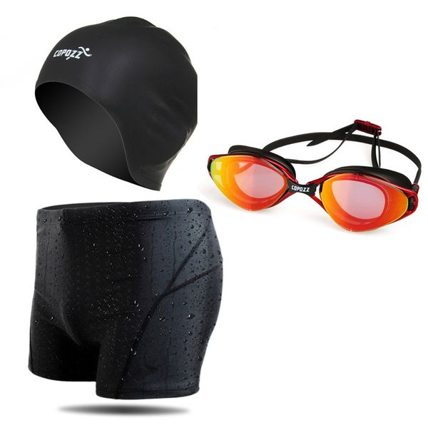 copozz brand waterproof anti-fog swimming glasses set swimming goggles pool hat swim caps swim shorts beach briefs for men
copozz brand waterproof anti-fog swimming glasses set swimming goggles pool hat swim caps swim shorts beach briefs for men