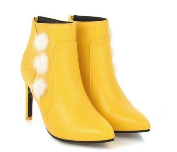 2018 fashion women's boots in winter with new style high heel fine heel pointed end keep warm non-slip@10, Black
2018 fashion women's boots in winter with new style high heel fine heel pointed end keep warm non-slip@10, Black