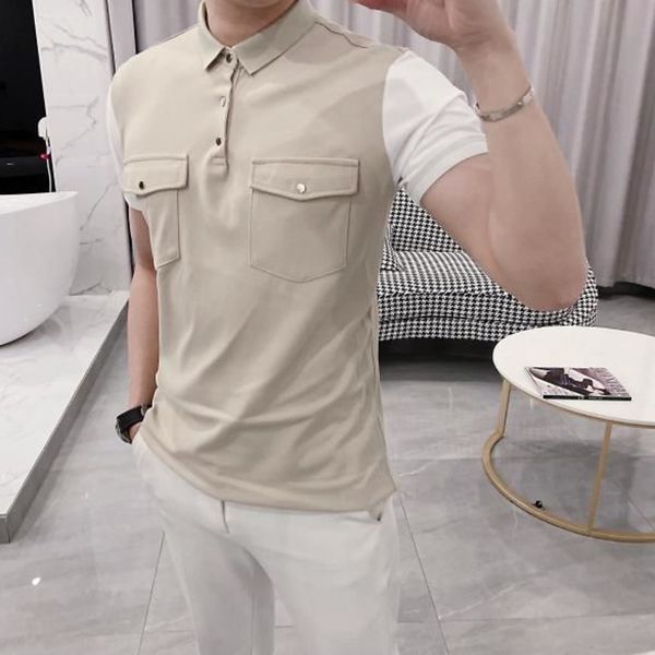 men's t shirt 2020 summer new slim pure color fashion short sleeve shirt casual lapel personality youth men's wear, White;black
men's t shirt 2020 summer new slim pure color fashion short sleeve shirt casual lapel personality youth men's wear, White;black