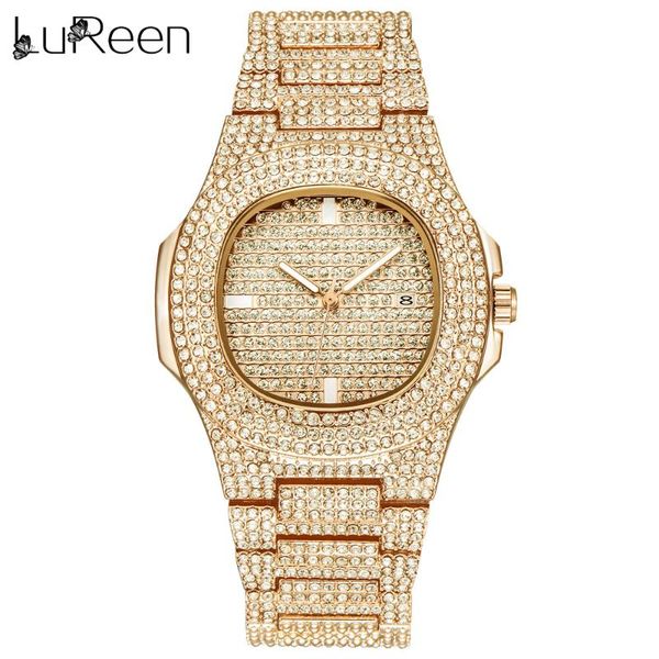 lureen hip hop iced out gold color watch quartz full diamond round watches mens stainless steel wristwatch gift, Slivery;brown
lureen hip hop iced out gold color watch quartz full diamond round watches mens stainless steel wristwatch gift, Slivery;brown