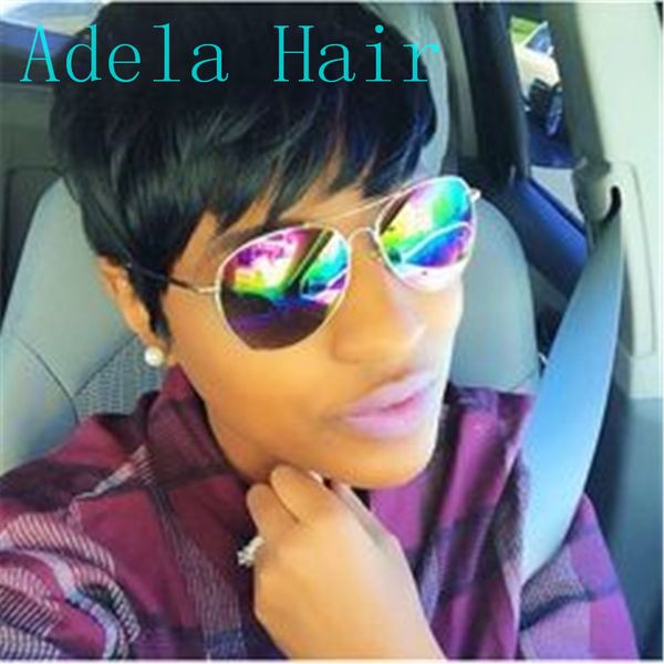 brazilian human hair wigs straight none lace frontwigs with bangs babyhair wig for black women pixie cut short wig, Black;brown
brazilian human hair wigs straight none lace frontwigs with bangs babyhair wig for black women pixie cut short wig, Black;brown