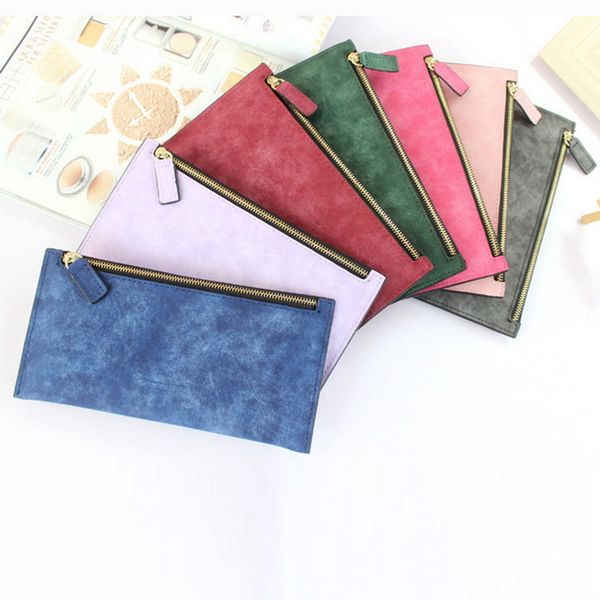 simple ladies wallets frosted zipper wallet long clutch bags coin purse card holder package for girls, Red;black
simple ladies wallets frosted zipper wallet long clutch bags coin purse card holder package for girls, Red;black