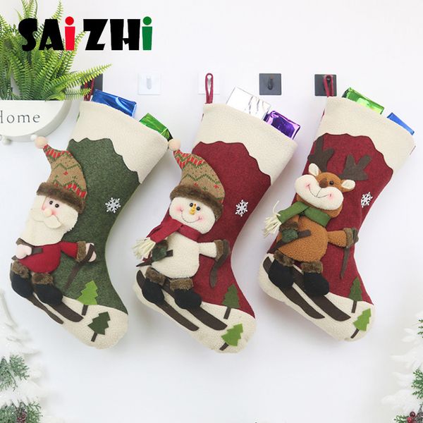 saizhi christmas stockings hanging christmas skiing santa claus decoration ornaments new year candy bag gifts socks xmas gift
saizhi christmas stockings hanging christmas skiing santa claus decoration ornaments new year candy bag gifts socks xmas gift